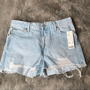 NWT BDG Girlfriend High-Waisted Denim Short - Light Blue Size 27